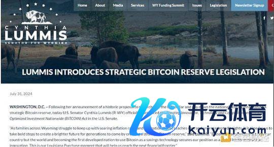 Lummis 比特币法案。贵府开头：Lummis.senate.gov