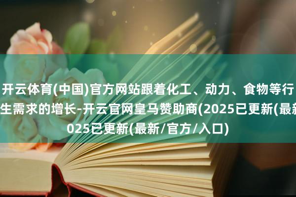 开云体育(中国)官方网站跟着化工、动力、食物等行业对定制化诞生需求的增长-开云官网皇马赞助商(2025已更新(最新/官方/入口)
